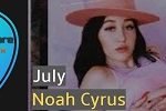 July Guitar Chords Noah Cyrus